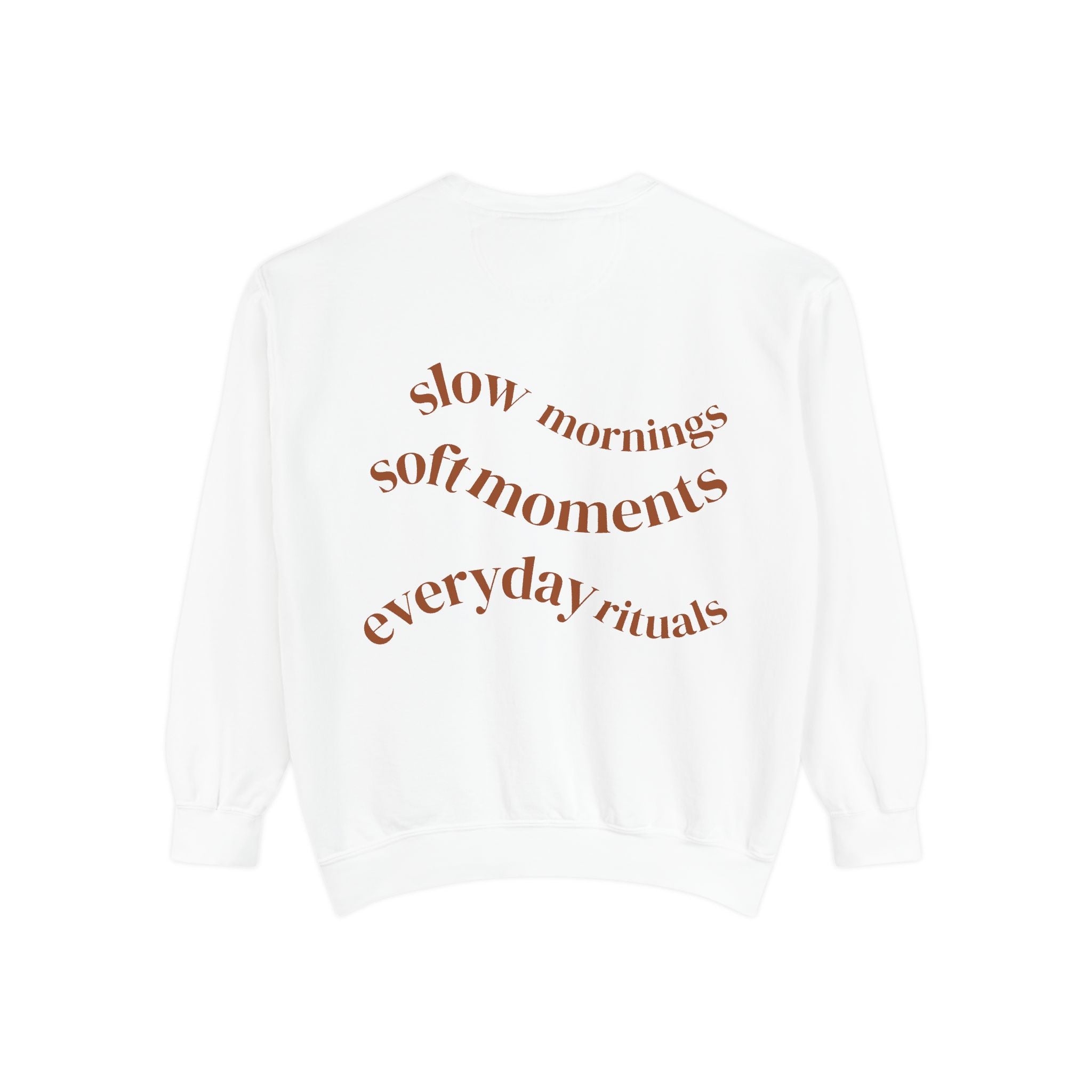 Minimalist 'Sage & Son' Logo Sweatshirt — Garment-Dyed Crewneck