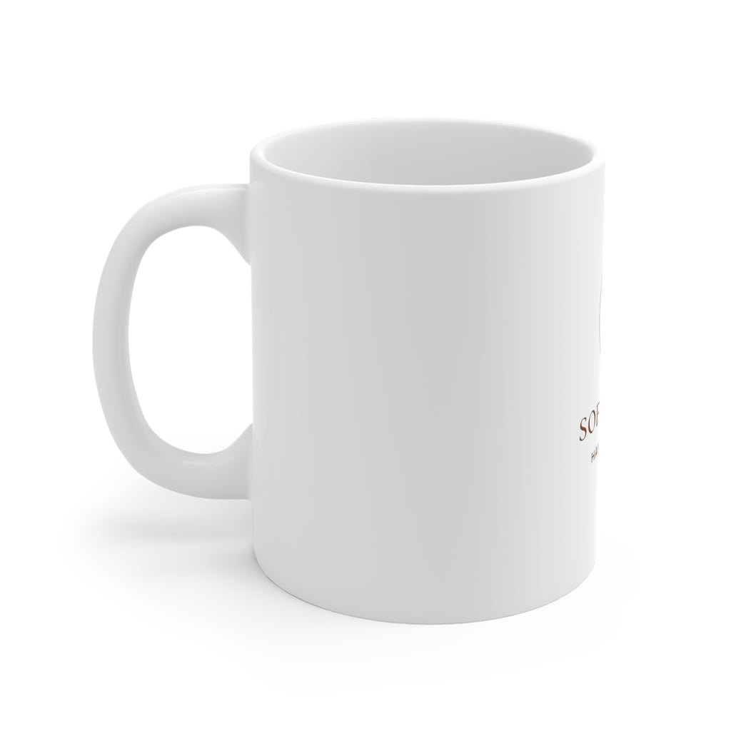 Soft Sunday Ceramic Mug — 'Soft Sunday Hair & Self-Care' Coffee Cup