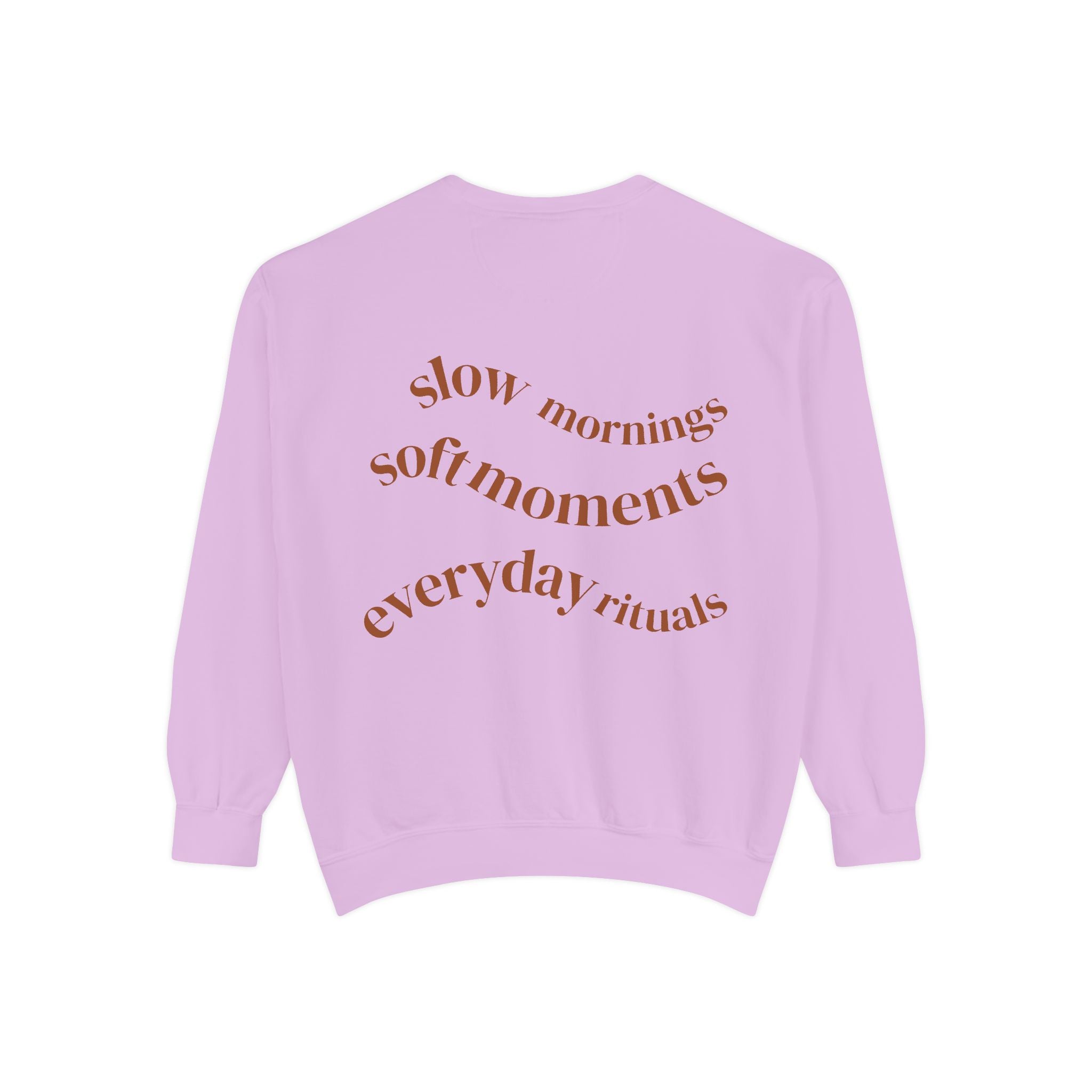 Minimalist 'Sage & Son' Logo Sweatshirt — Garment-Dyed Crewneck