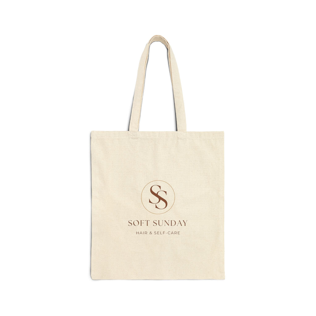 Canvas Tote Bag — "Soft Sunday: A Ritual of Softness" Natural Cotton Reusable Shopper